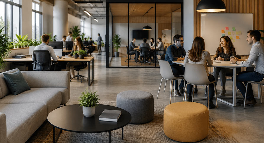 Reforma de oficinas para mejorar la colaboración entre equipos | Prodeca Barcelona